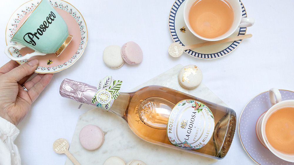 Win a gift pack of limited edition Gioiosa Prosecco Rose with Yvonne Ellen Prosecco Tea cup, Worth £120!