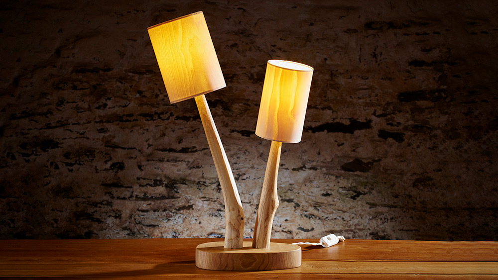 Win a Peter Lanyon Furniture Double Stem Clump Lamp, Worth £280!