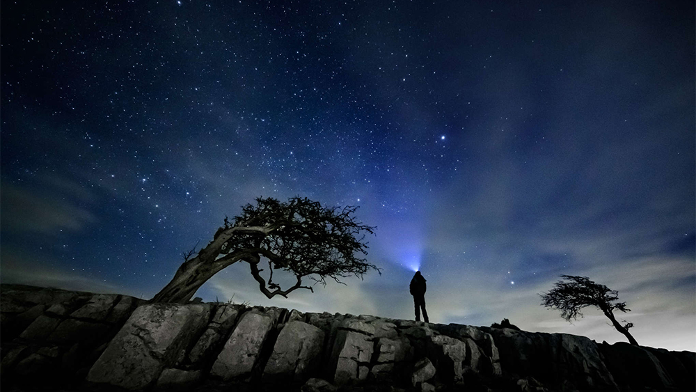 The Dark Skies Festival at night