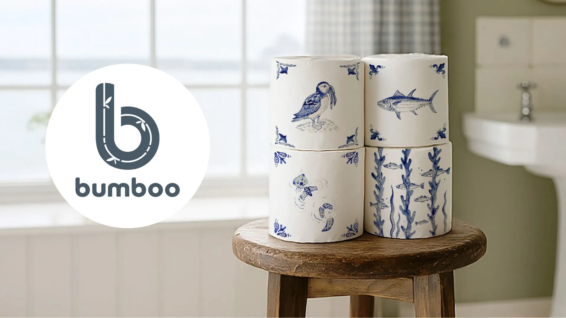 Win a box of 120 eco-friendly toilet rolls wrapped in an English Delft design Worth £112!