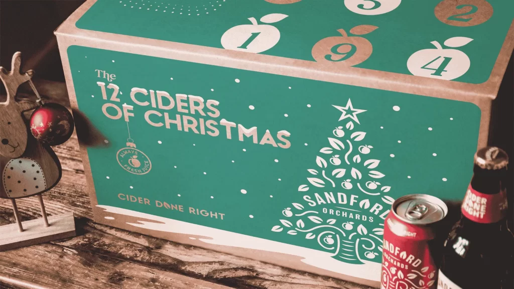 Sandford Orchards 12 Ciders of Christmas Advent Calendar