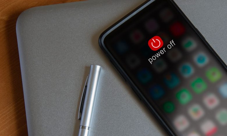 mobile phone turned off because they are having a digital detox